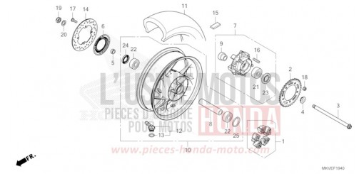 ROUE ARRIERE NSS750T de 2026